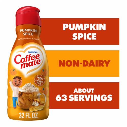Coffee Mate Pumpkin Spice Coffee Creamer Perspective: front