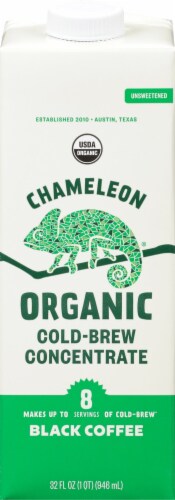 Chameleon Black Organic Cold Brew Coffee Concentrate Perspective: front