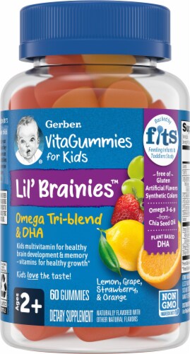 Gerber® Lil Brainies Kid Multivitamin Gummies Perspective: front