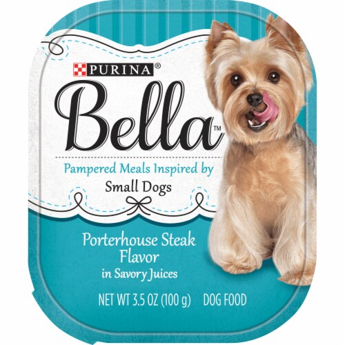Bella Porterhouse Steak Flavored Wet Dog Food For Small Dogs Perspective: front