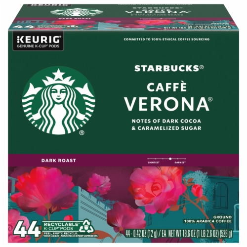 Starbucks® Caffé Verona® Dark Roast K-Cup® Coffee Pods Perspective: front