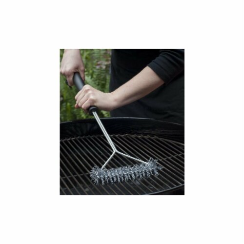 Charcoal Companion CC4125 Triangular Head Safe-Scrub Grill Cleaning Brush Perspective: front