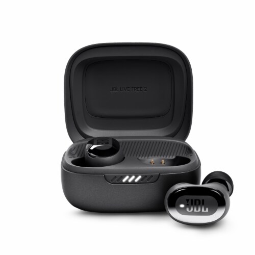 JBL Live Free 2 Wireless Noise Cancelling Earbuds - Black Perspective: front