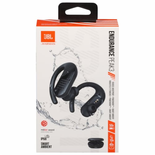 Sports Peak 3 Waterproof Bluetooth Headphones Black, 1 - Gerbes Super Markets