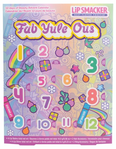 Smackers® 12 Days Of Beauty Advent Calendar Perspective: front