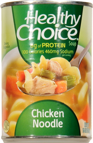 Healthy Choice Chicken Noodle Soup Perspective: front