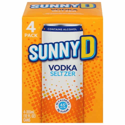 Sunny D Vodka Hard Seltzer, 4 pk / 12 fl oz - Metro Market