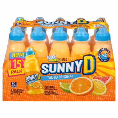 SUNNYD® Tangy Original Shelf Stable Orange Juice Drinks Perspective: front