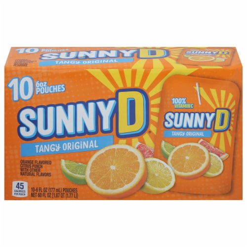 Sunny D® Tangy Original Pouches Perspective: front