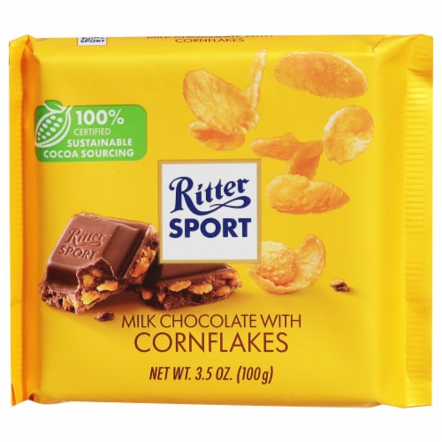 Ritter Sport 3.5 oz Dark Chocolate with Marzipan Bar