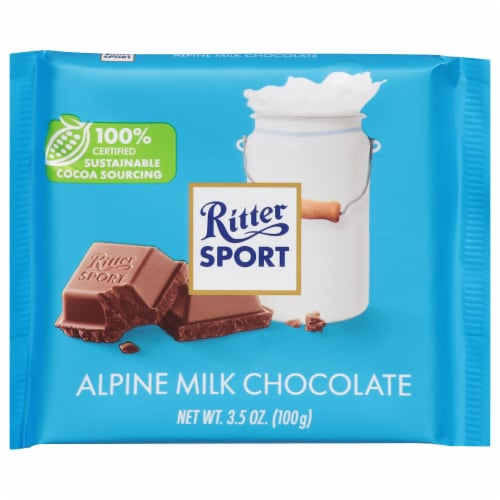 Ritter Sport Alpine Milk Chocolate Bar Perspective: front