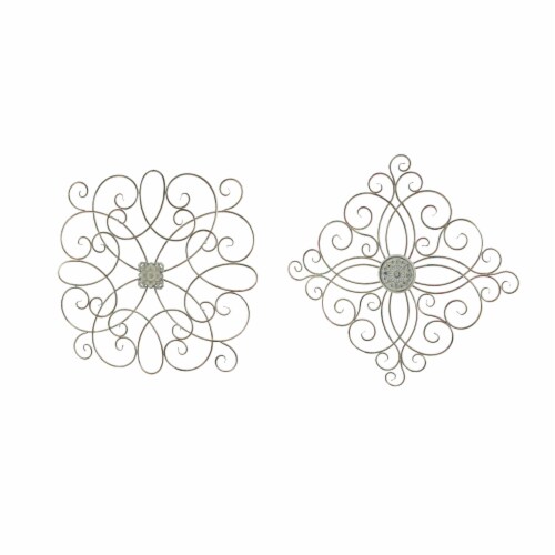 36 Inch Rustic Wood Metal Flower Sculpture Home Decor Wall Hanging Art