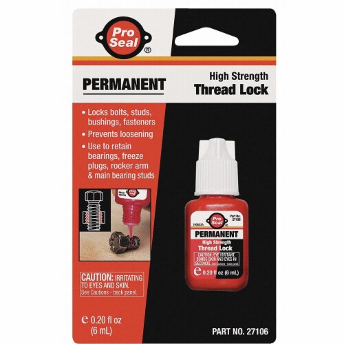 Pro Seal Permanent Threadlocker,6mL Bottle,Red 27106, 6mL Harris Teeter