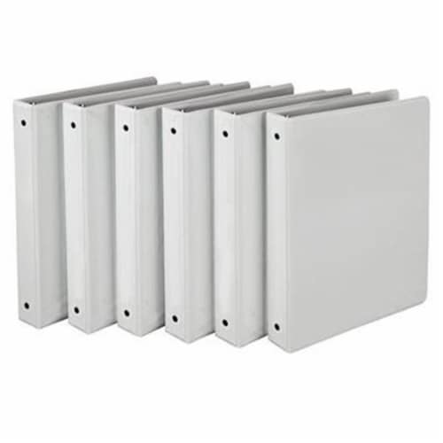 Samsill Economy Round Ring View Binders - 6 pk - White Perspective: front