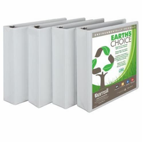Samsill Earth's Choice 2 Inch Ring Binders - White Perspective: front
