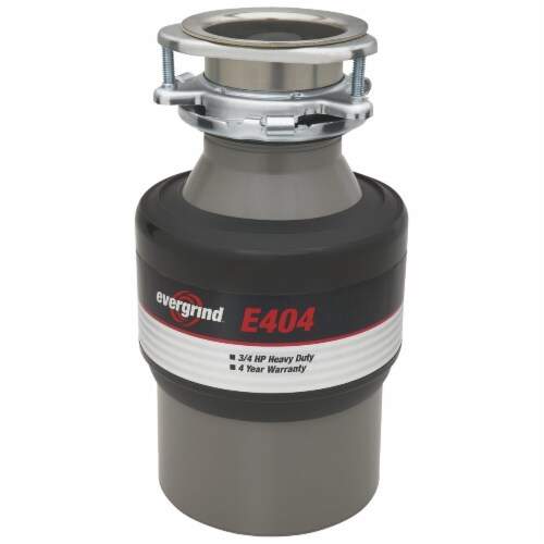 Evergrind 3/4 HP Garbage Disposer, 4 Year Warranty E404 Perspective: front