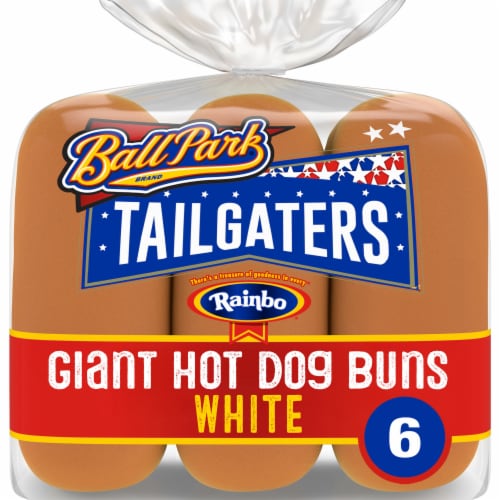 Rainbo Tailgaters Giant Hot Dog Buns Perspective: front
