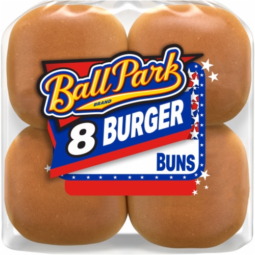 Ball Park White Burger Buns Perspective: front