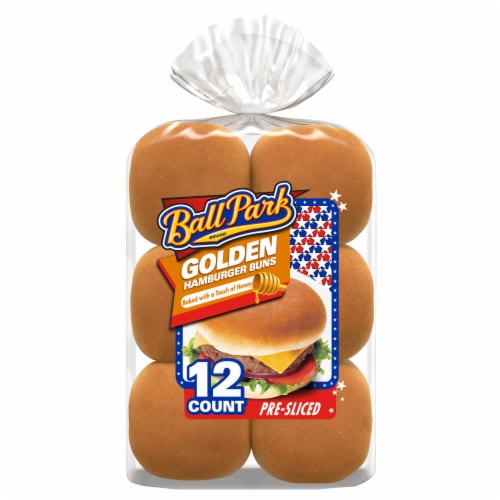 Ball Park® Golden Hamburger Buns Perspective: front
