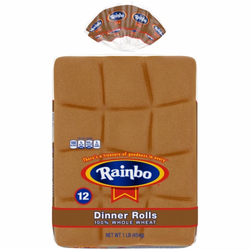 Rainbo Whole Wheat Dinner Rolls Perspective: front