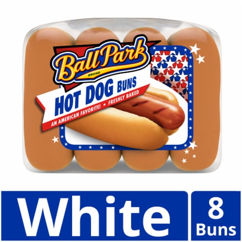 Ball Park White Hot Dog Buns Perspective: front