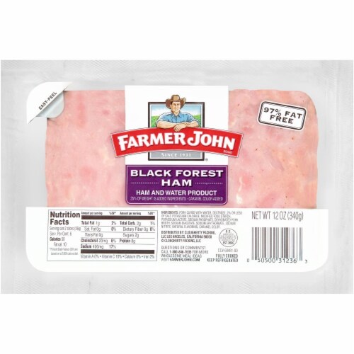 Farmer John Black Forest Ham Perspective: front