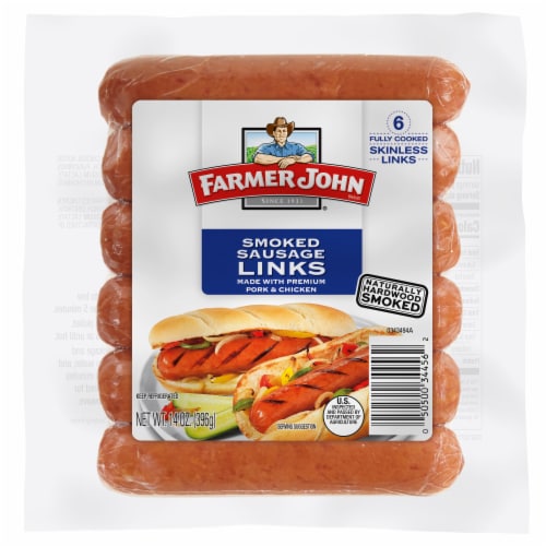 Farmer John - Farmer John Smoked Sausage Fully Cooked Hot