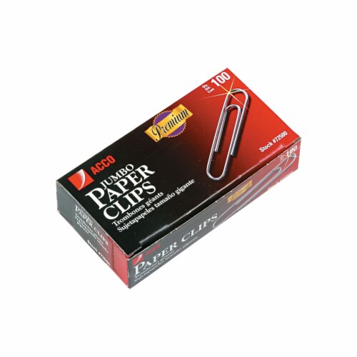 Premium Heavy-Gauge Wire Paper Clips, Jumbo, Smooth, Silver, 100 Clips/Box, 10 Boxes/Pack Premium Heavy-Gauge Wire Paper Clips, Jumbo, Smooth, Silver, 100 Clips/Box, 10 Boxes/Pack