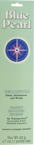 Blue Pearl Incense Cedarwood Perspective: front