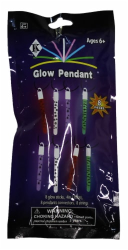 Halloween Glow Pendant Novelty Toy - Pack of 8 Perspective: front