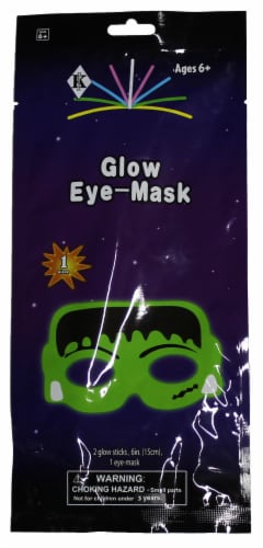 Glow Fun Frank Halloween Eye Mask Perspective: front