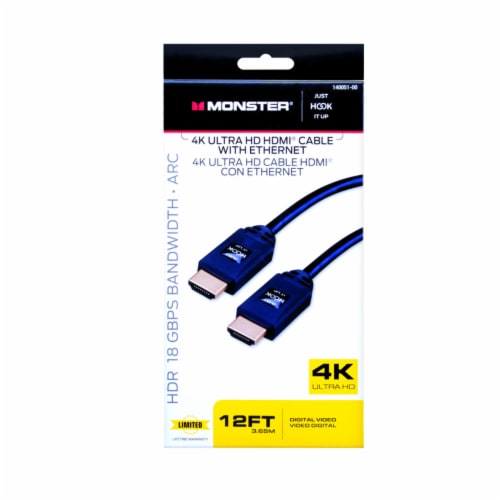 Monster Cable Just Hook It Up L High Speed HDMI with Ethernet HDMI - Total Qty:, Count of: 1 - Pick 'n Save