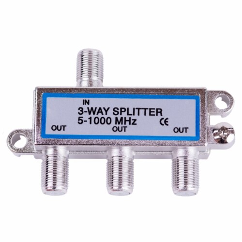 Monster Just Hook It Up 3 Way Coax Splitter 75 Ohm 1000 mHz 1 pk