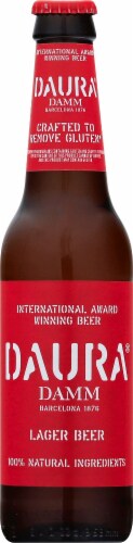 DAMM Daura Lager Beer Perspective: front