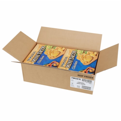 Posada® Chicken Mini Tacos Case Perspective: front