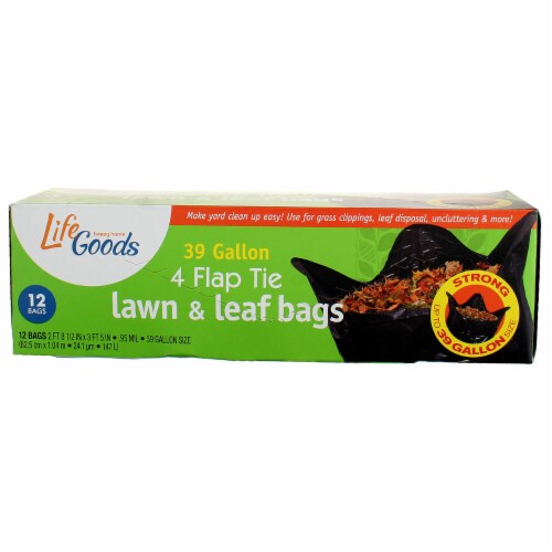 Our Brand Large Outdoor Flap Tie Trash Bags 30 Gallon