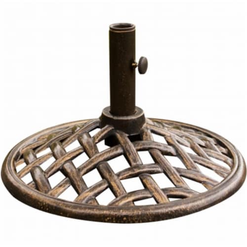 Iron Umbrella Base Perspective: front