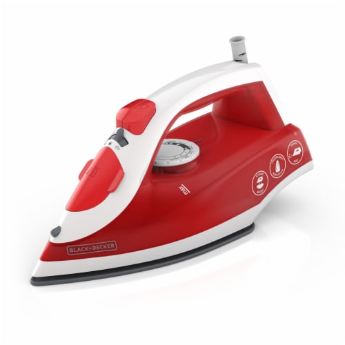 BLACK+DECKER Easy Even Steam Compact Iron, TrueGlide Nonstick