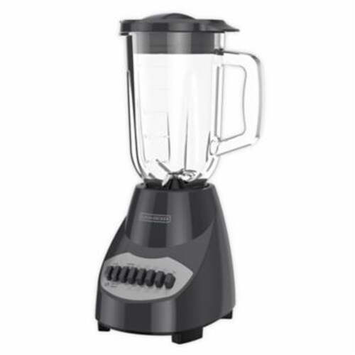 Powercrush Multi-Function Blender With 6-Cup Glass Jar, 4 Speed Settings,  Silver