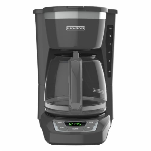 Black + Decker 12-Cup Programmable Coffee Maker - Grey, 1 ct - Kroger