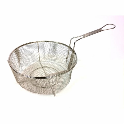 Bayou Classic 126 11 in. Stainless Steel Fry Basket Perspective: front