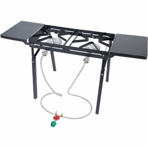 Bayou Classic Dual Burner Patio Stove DB375 Perspective: front