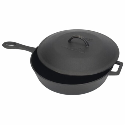 Bayou Classic 7445 5 Quart Covered Skillet Perspective: front