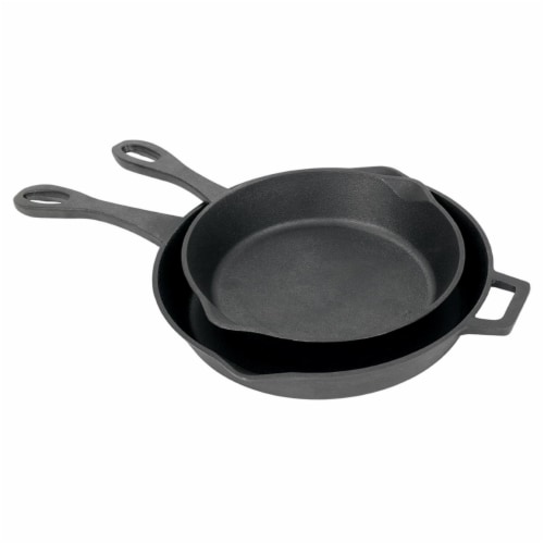 Bayou Classic 7451 2 Piece Skillet Set - 10 & 12 in. Perspective: front