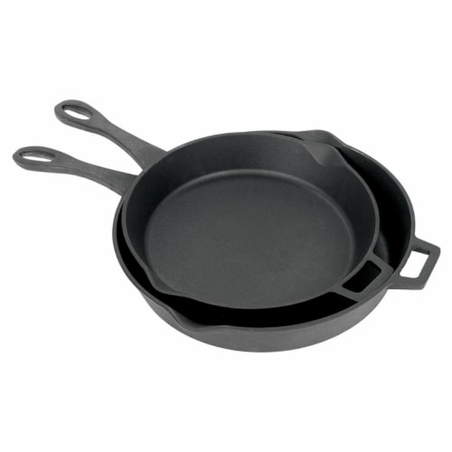 Bayou Classic 7453 2 Piece Skillet Set - 12 & 14 in. Perspective: front