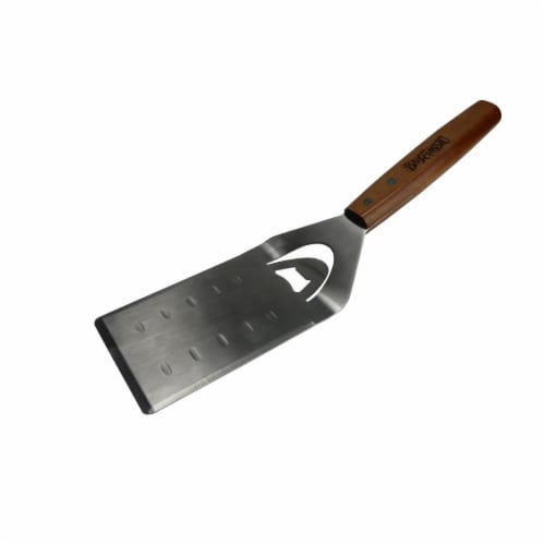 Bayou Classic 500-703 Stainless Steel Turner Spatula with Hardwood Handle Perspective: front