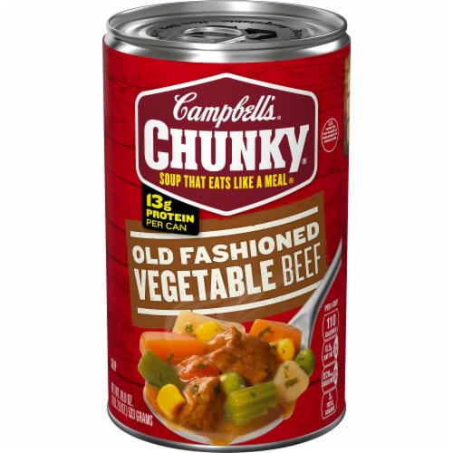 Campbell's® Chunky® Old Fashioned Vegetable Beef Soup Perspective: front