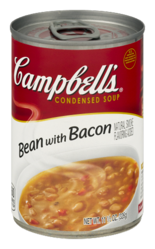 Campbell's Bean with Bacon Condensed Soup Perspective: front