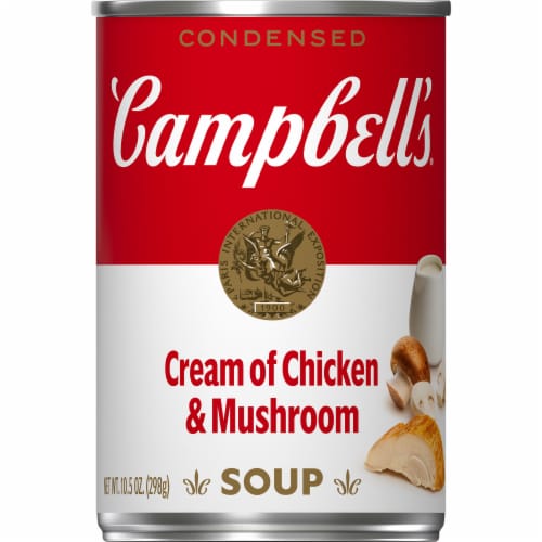 Campbell's® Cream of Chicken & Mushroom Condensed Soup Perspective: front