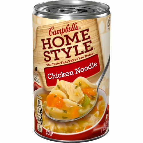 Campbell’s Homestyle Soup Chicken Noodle Soup Perspective: front